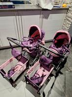 2 Sets poppenwagen, bed, draagmand, draagzak Bayer Design, Enlèvement, Utilisé, Baby Pop