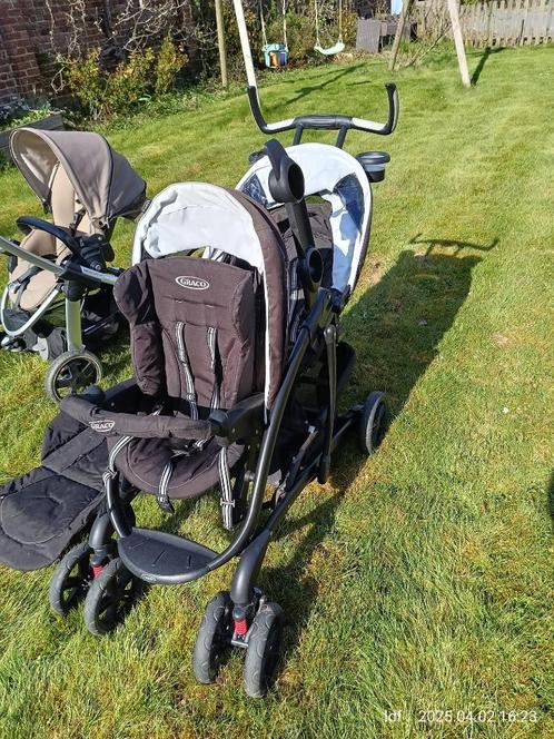 Dubbele kinderwagen, Kinderen en Baby's, Kinderwagens en Combinaties, Gebruikt, Kinderwagen, Overige merken, Ophalen