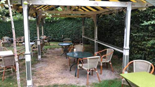 Tent /shelter/paviljoen 8 op 4 meter., Tuin en Terras, Partytenten, Gebruikt, Paviljoen, 2 meter of meer, 5 tot 8 meter, 4 tot 6 meter