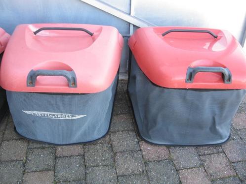 Tracteur tondeuse castel garden lot de bac de ramassage, Tuin en Terras, Zitmaaiers, Gebruikt, Minder dan 90 cm, Opvangbak, Ophalen