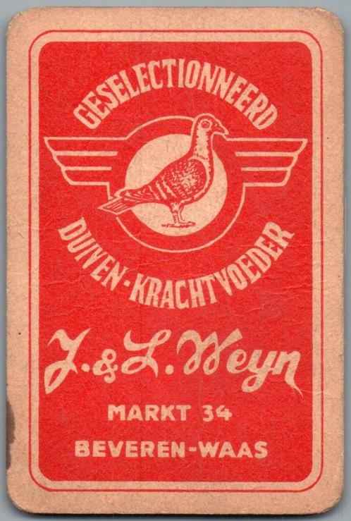 speelkaart - LK12994 - Weyn, duivenkrachtvoer, Verzamelen, Speelkaarten, Jokers en Kwartetten, Gebruikt, Speelkaart(en), Verzenden