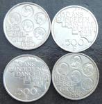 4 pièces 500 francs argent année 1980 150ième anniversaire, Postzegels en Munten, Munten | België, Verzenden, Zilver, Losse munt