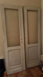 binnendeuren: dubbele deur.  Pitch Pine, Doe-het-zelf en Bouw, Ophalen, Gebruikt, Glas