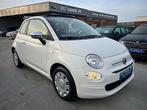 Fiat 500C 1.2i 70PK CABRIO PARKEERSENSOREN AIRCO BLUETOOTH, Auto's, 4 zetels, 50 kW, Cabriolet, Wit