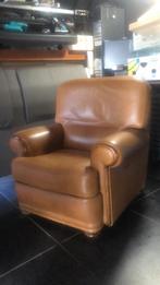 Lederen salon  bruin - 2 zit , 2x 1zit, Huis en Inrichting, Ophalen, Gebruikt, Vierpersoons of meer
