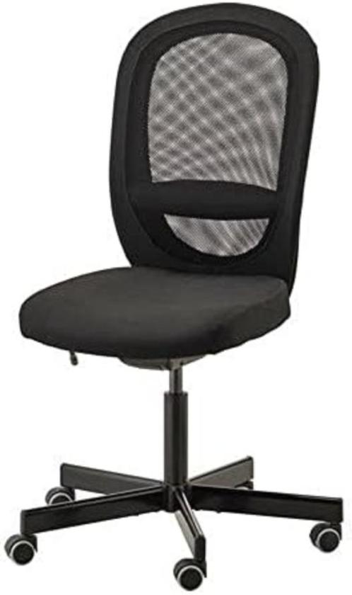 Chaise de bureau noire FLINTAN (IKEA), Huis en Inrichting, Bureaustoelen, Zo goed als nieuw, Bureaustoel, Zwart, Ophalen