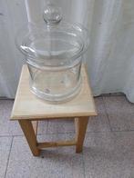 Grote glazen sierpot of voorraad pot, Enlèvement, Comme neuf