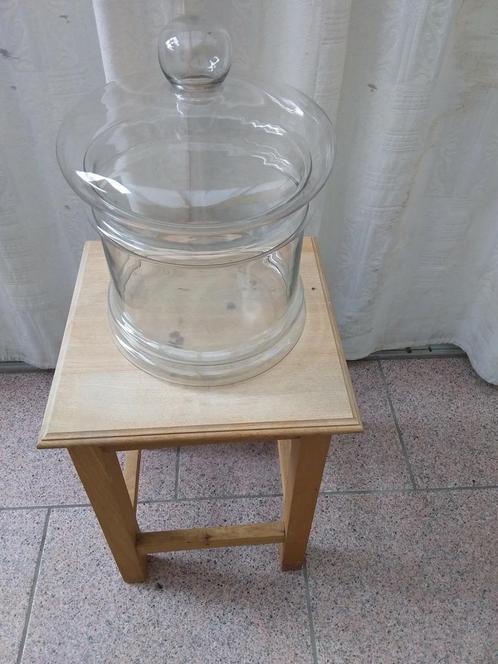 Grote glazen sierpot of voorraad pot, Huis en Inrichting, Woonaccessoires | Etagères, Zo goed als nieuw, Ophalen