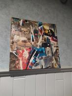 Kunst - Analoge collage op canvas. KOLLair, Antiek en Kunst, Ophalen of Verzenden