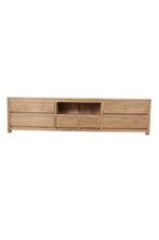 teak tv meubel 240 cm lang, Huis en Inrichting, Teakhout, Nieuw, Ophalen of Verzenden, 200 cm of meer