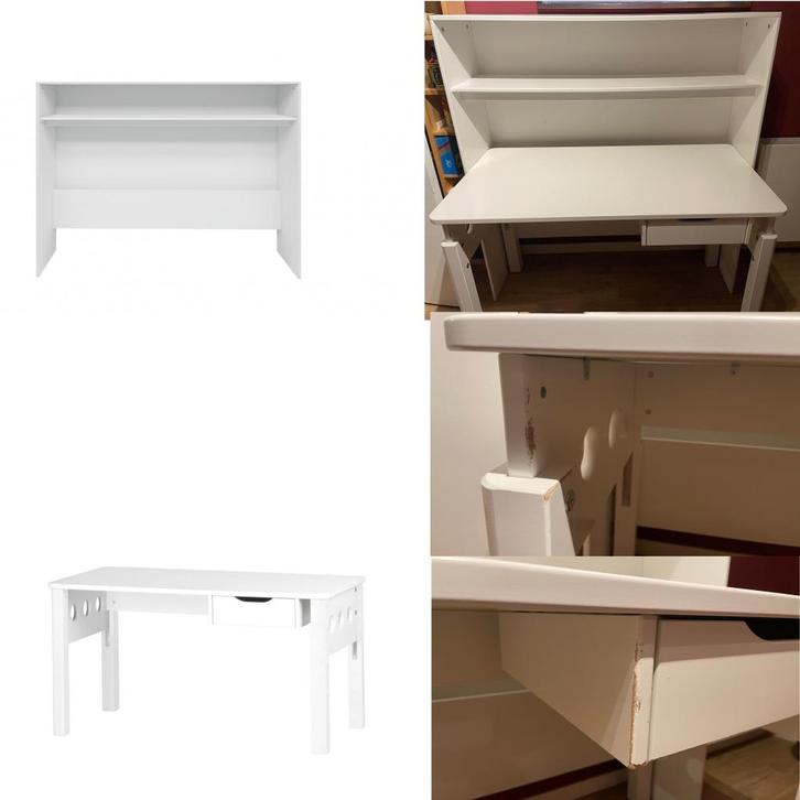 Bureau enfant avec étagère, Huis en Inrichting, Bureaus, Gebruikt, Bureau, In hoogte verstelbaar, Ophalen