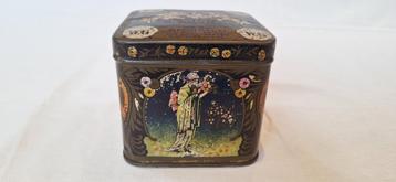 Art nouveau/vroege deco appelgelei-blik “WG” (ca. 1915–1925) beschikbaar voor biedingen