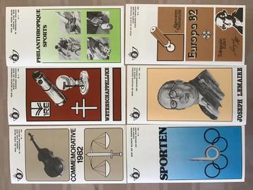 Belgie: jaar 1982 - 18 postfolders met zegels (pfr en gest) beschikbaar voor biedingen