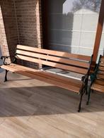 Gietijzeren tuinbank 180 cm breed, Ophalen, Rvs