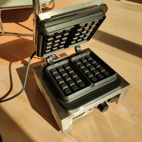 Professioneel wafelijzer voor 2 Brusselse wafels, Elektronische apparatuur, Wafelijzers, Zo goed als nieuw, Ophalen