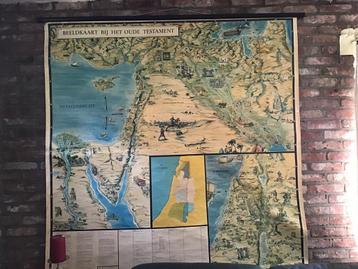 Oude schoolkaart : Beeldkaart bij het oude testament Israel, Enlèvement ou Envoi
