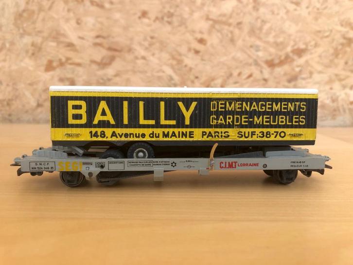 JOUEF 665 SNCF WAGON KANGOUROU BAILLY HO, Hobby en Vrije tijd, Modeltreinen | H0, Gebruikt, Wagon, Jouef, Verzenden