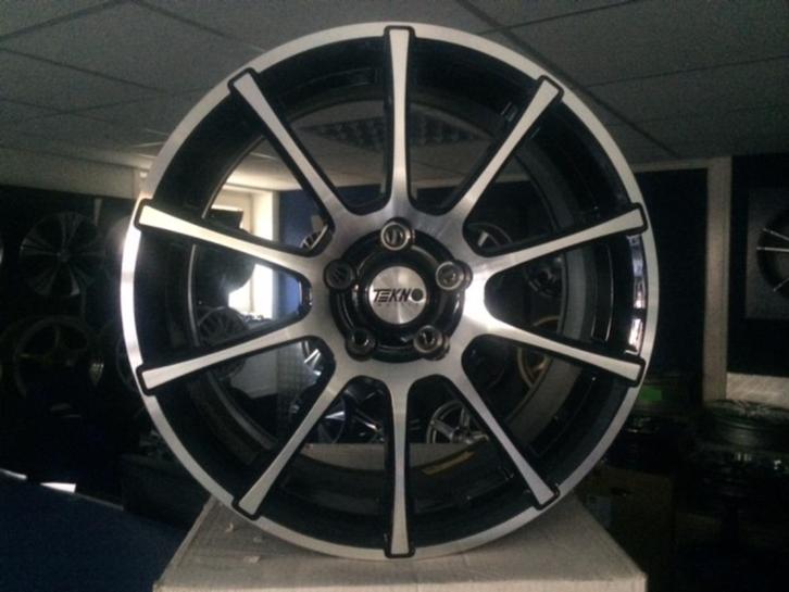 NIEUWE set 17 inch 5x112 zwart polish aluminium sportvelgen, Auto-onderdelen, Banden en Velgen, Velg(en), 17 inch, Nieuw, Ophalen of Verzenden
