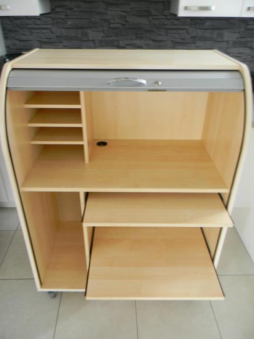 bureaukast, roldeurkast, Huis en Inrichting, Kasten | Roldeurkasten en Archiefkasten, Gebruikt, 100 tot 150 cm, 50 tot 75 cm, Ophalen