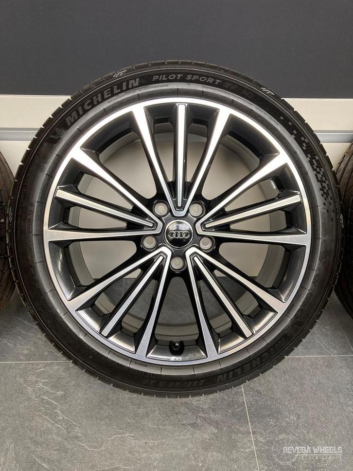 20” originele Audi A6 S6 Etron velgen + zomerbanden 5x130 RS, Auto-onderdelen, Banden en Velgen, Banden en Velgen, Zomerbanden