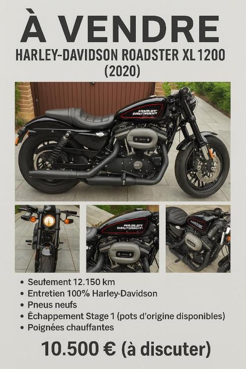 À VENDRE – Harley-Davidson Roadster XL1200 (2020), Motoren, Motoren | Harley-Davidson, Particulier, Overig, meer dan 35 kW, 2 cilinders