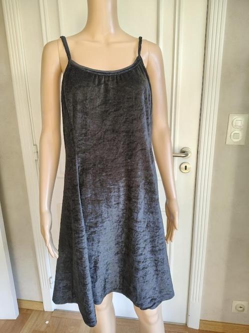 zwart vintage fluwelen kleedje, Kleding | Dames, Jurken, Maat 36 (S), Zwart, Verzenden