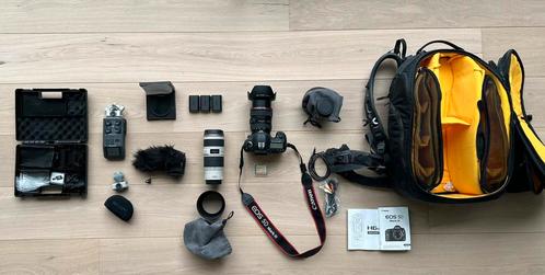 Canon EOS 5D Mark III + lenzen + accessoires, Audio, Tv en Foto, Fotocamera's Digitaal, Zo goed als nieuw, Canon