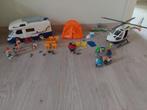 playmobil helikopter + kampeerset + mobilhome, Kinderen en Baby's, Ophalen of Verzenden, Gebruikt