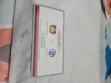 Gebruikte voetbalticket leverkusen - schalke beschikbaar voor biedingen