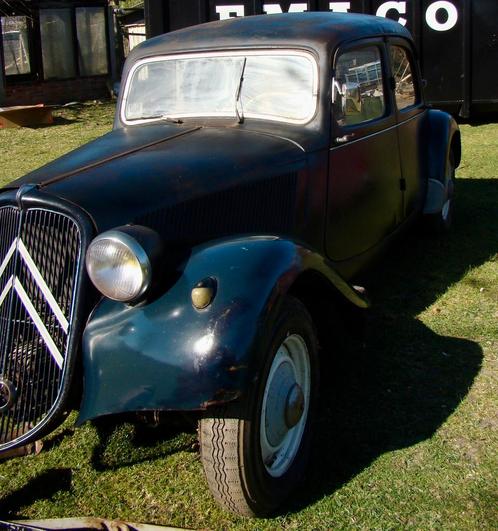Traction Avant Citroën 11BL 1955, Auto's, Oldtimers, Particulier, Citroën, Benzine, Berline, 4 deurs, Handgeschakeld, Blauw, Grijs