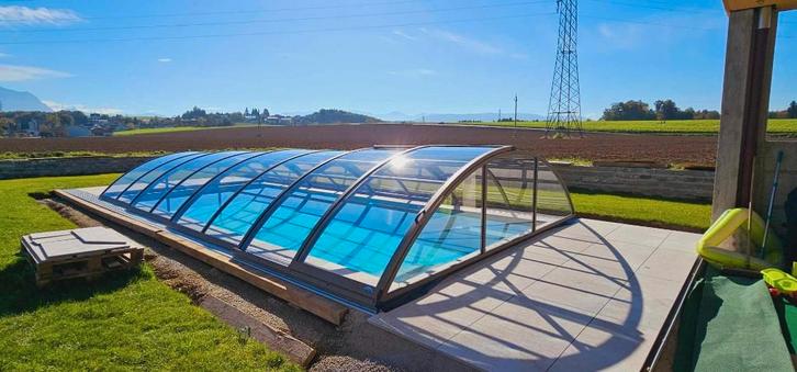 Zwembadoverdekking / pool cover 4.0x8.5x1.2 m , kleur DB703, Jardin & Terrasse, Accessoires de piscine, Autres types, Enlèvement ou Envoi