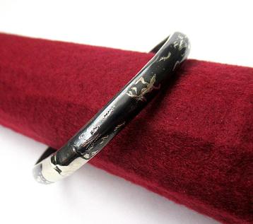 Vintage sterling zilveren Siam Bangle Armband van de 50jaren beschikbaar voor biedingen