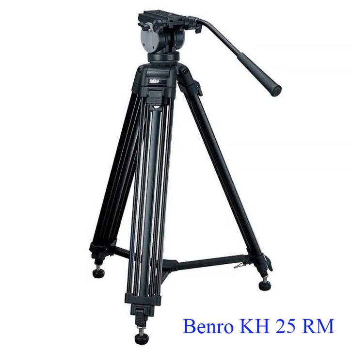 Video statief Benro KH25RM, Audio, Tv en Foto, Fotografie | Statieven en Balhoofden, Gebruikt, Driepoot, 150 tot 175 cm, Met balhoofd