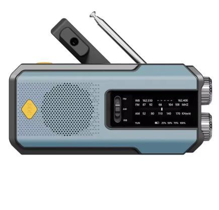 Luxe noodradio bekend van het Denk Vooruit pakket - Blauw, Audio, Tv en Foto, Radio's, Nieuw, Radio, Ophalen of Verzenden