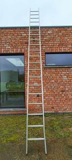 Ladder aluminium 5,2 meter, Doe-het-zelf en Bouw, Ophalen, Gebruikt, Ladder, 4 meter of meer