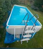 Zwembad Intex 2mx4m-incl.pomp,ladder,warmtemat, 200 tot 400 cm, Gebruikt, Rechthoekig, 80 tot 120 cm