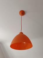 Oranje hanglamp, Huis en Inrichting, Lampen | Hanglampen, Ophalen of Verzenden, Zo goed als nieuw