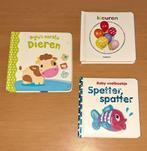 3 blokboekjes voor baby's, peuters en kleuters, Livres, Livres pour enfants | 0 an et plus, 1 à 2 ans, Utilisé, Livre à déplier, à toucher ou à découvrir