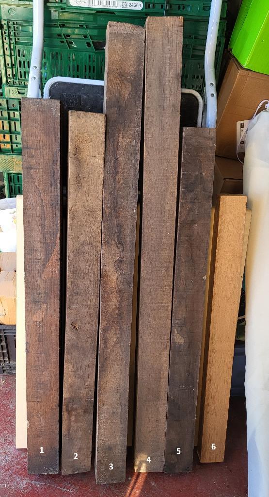 Lot chêne français - 50 ans d'âge, Bricolage & Construction, Bois & Planches, Poutre, Chêne, Enlèvement