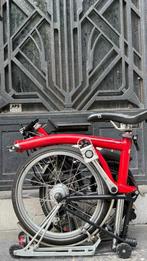 Brompton rouge 6 vitesses M6RN vitesses rack arrière, Vitesses, Brompton, Comme neuf, Enlèvement