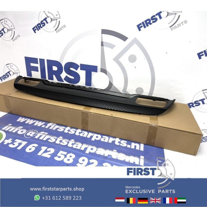 W176 A45 AMG Diffuser Mercedes A Klasse 2012-2016 45 ACHTERS, Auto-onderdelen, Overige Auto-onderdelen, Mercedes-Benz, Gebruikt