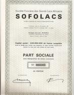 Sofolacs - 1962, Action, Enlèvement ou Envoi, 1950 à 1970