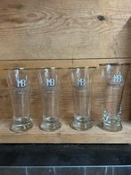 Moortgat flute glazen MB, Verzamelen, Ophalen of Verzenden, Gebruikt, Glas of Glazen