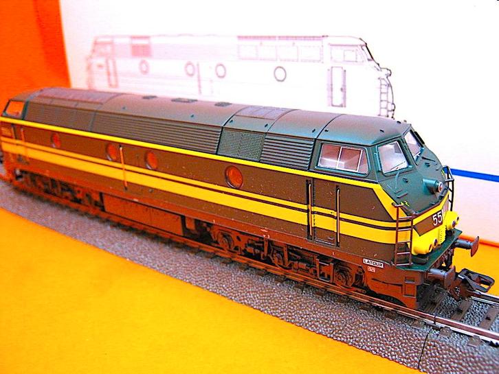 Märklin 3467 - Loco Diesel 55 SNCB delta DIGITAL - H0 - 1:87, Hobby & Loisirs créatifs, Trains miniatures | HO, Comme neuf, Locomotive