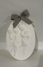 Kunst kalksteen engelen , ovaal, Enlèvement, Comme neuf