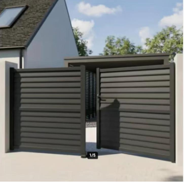 Draaipoort aluminium CERIL, Tuin en Terras, Tuinpoorten, Gebruikt, Draaipoort, Aluminium, Ophalen