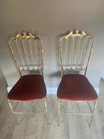 Vintage Italiaanse chiavari stoeltjes perfecte staat! beschikbaar voor biedingen