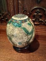 Struisvogelei Decoupage, Ophalen