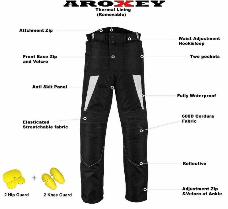 Nieuwe CE PROTECTORS motorbroek van textiel, Motoren, Kleding | Motorkleding, Broek | textiel, Dames, Heren, Kinderen, Nieuw met kaartje