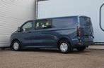 Ford Transit Custom-L2-Automaat- DubbelCab- Nieuw- 36990+BTW, Auto's, Automaat, Stof, Euro 6, Blauw